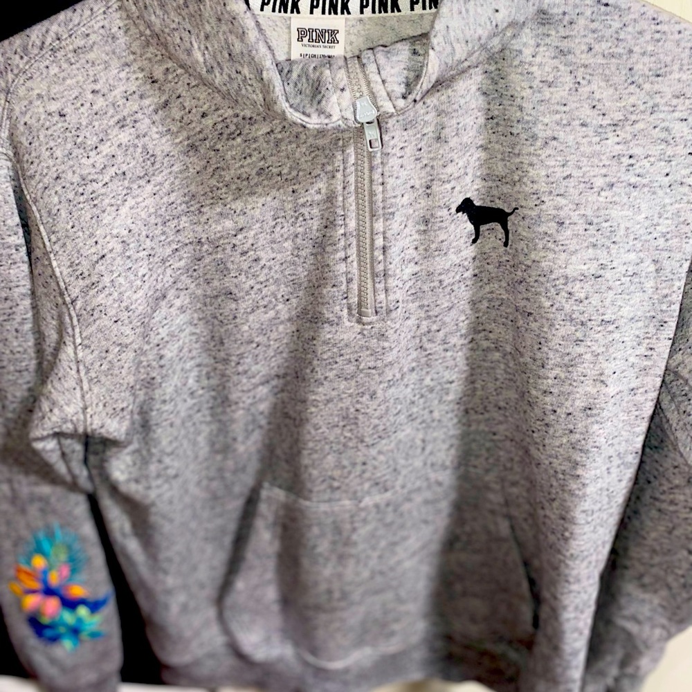 Pink cowl neck sweatshirt